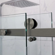 FRAMELESS SLIDING OVER BATHTUB Chrome/Black/Brushed Nickel/Gun Metal/Brushed Gold FIL Kitchen Bathroom