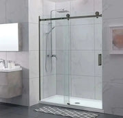 FRAMELESS SLIDING DOOR WALL TO WALL GUNMETAL FIL Kitchen Bathroom