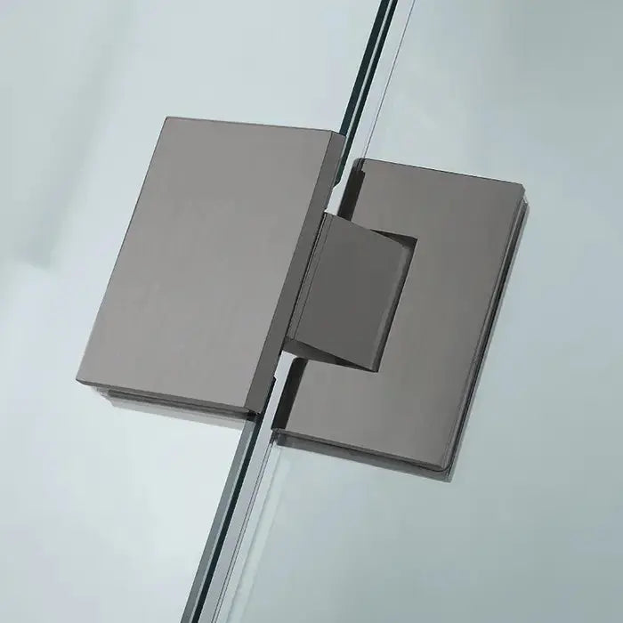 DIAMOND FRAMELESS HINGE DOOR WALL TO WALL GUN METAL FIL Kitchen Bathroom