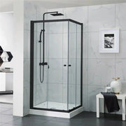 Semiframe Corner Open Double Sliding FIL Kitchen Bathroom