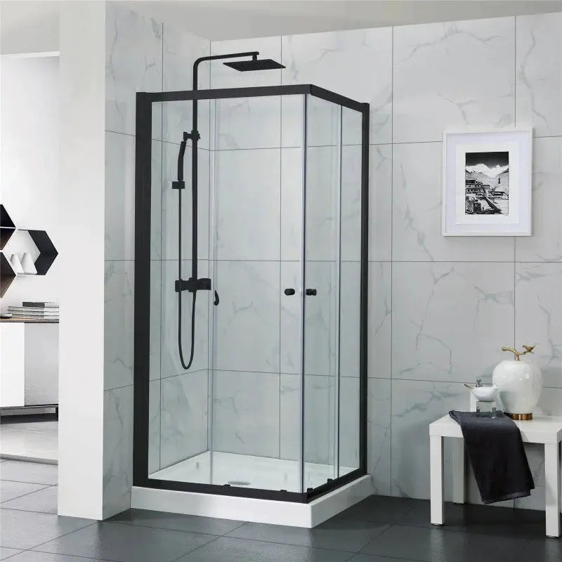 Semiframe Corner Open Double Sliding FIL Kitchen Bathroom