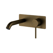 Otus Wall Basin Mixer Trim Kit with Back Plate - Antique Brass