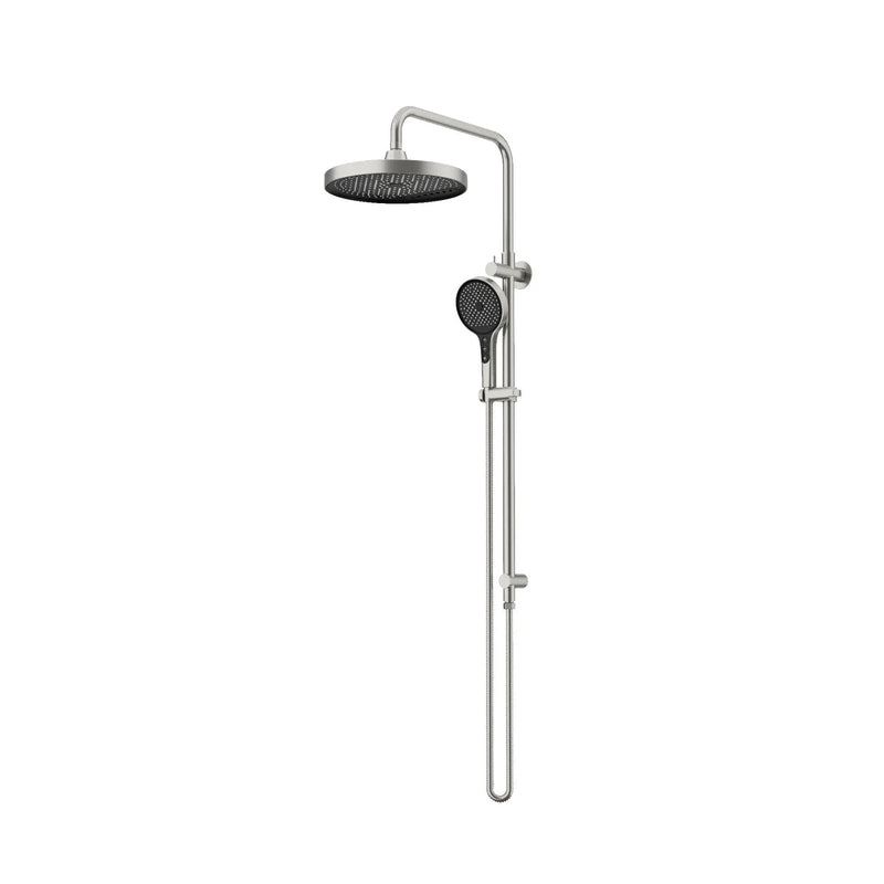 Amoza Twin Shower Rail Kit Less Showers - illustration with full series product