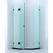 DIAMOND FRAMELESS HINGE DOOR WALL TO WALL  MATTE BLACK FIL Kitchen Bathroom