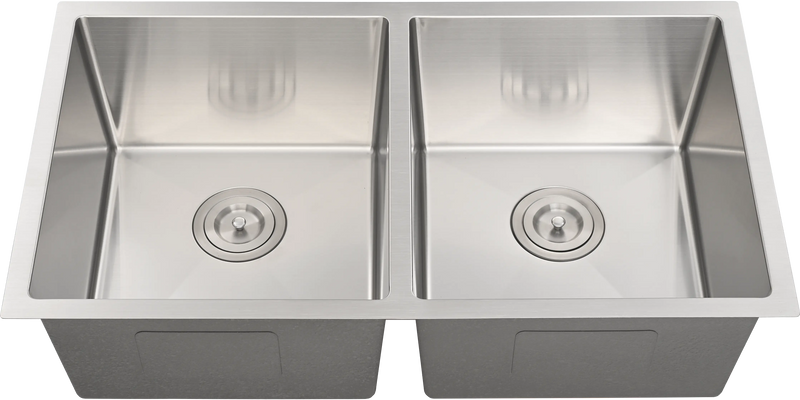 Kliff Hand Made Stainless Steel Sinks DOUBLE BOWL LK-SDK-775/Multiple Colors