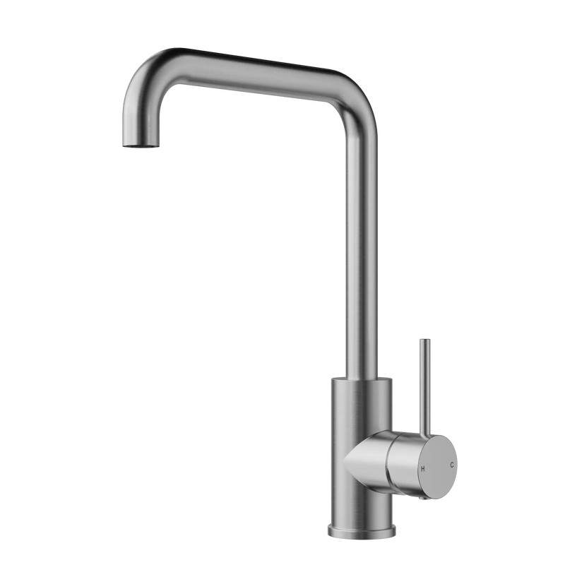 Otus Squareneck Sink Mixer Stainless