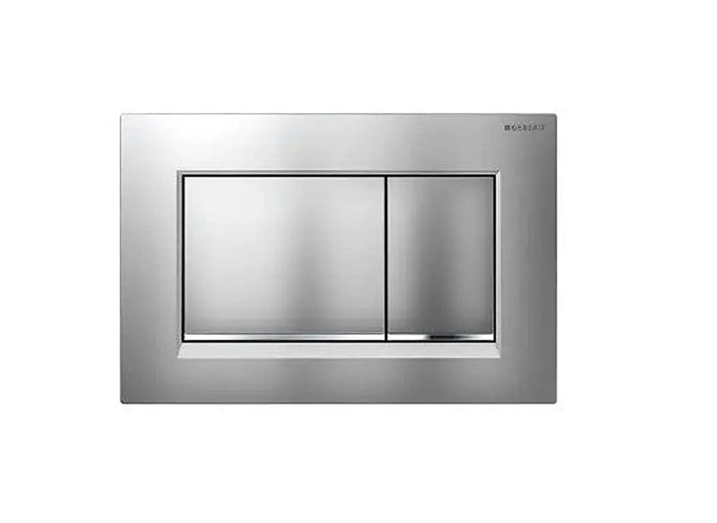 Geberit Push Plate ABS White plate with Gold Trim,  Sigma30KK, 115.883.KK.1