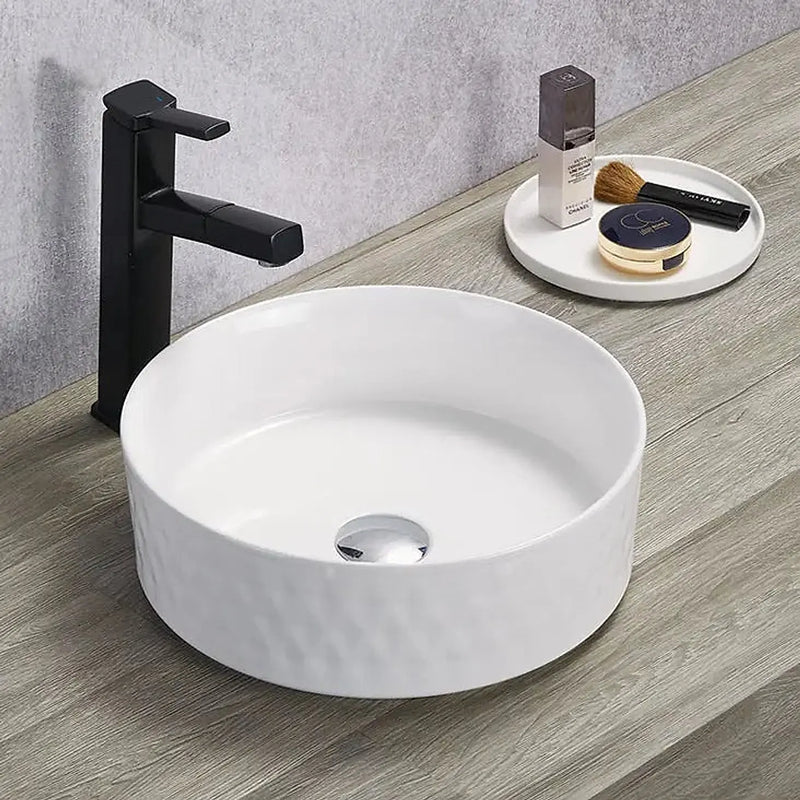 Ollia Diamond Fine Ceramic Above Counter Basin LK-ODA360