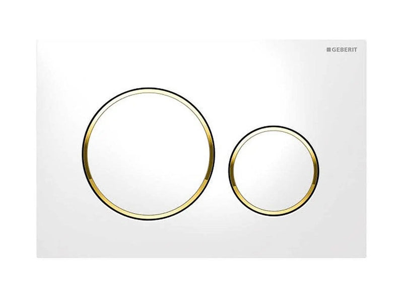 ABS White plate with Gold Trim Sigma20KK 115.882.KK.1