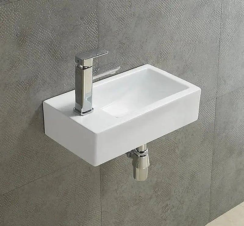 Crete Fine Ceramic Wall Hung Mini Basin LK-CW450