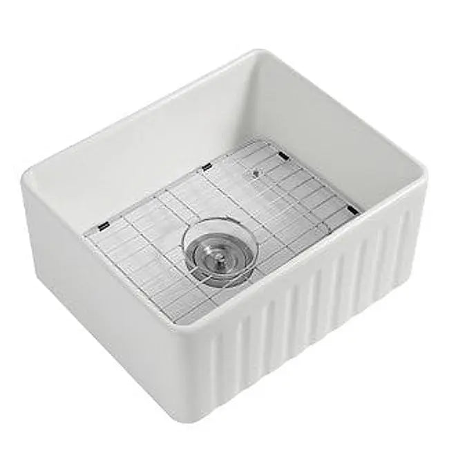 Roccia Fine Fireclay Farmhouse Buttler Sink 610mm LK-S-RFFC610