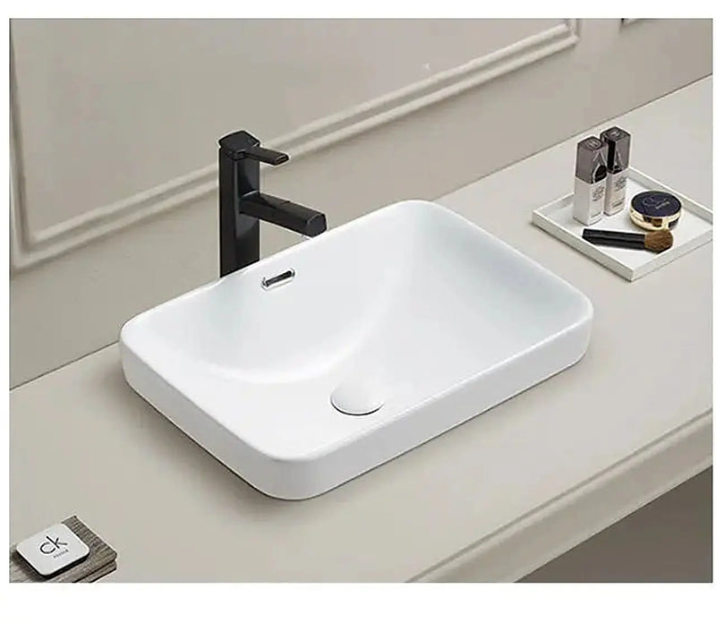 Kliff Fine Ceramic Insert Basin with Overflow LK-KIS-OF