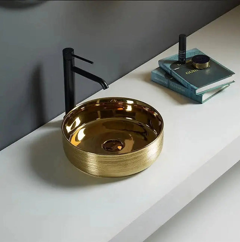Ollia Fine Ceramic Above Counter Basin LK-OLA360-YG