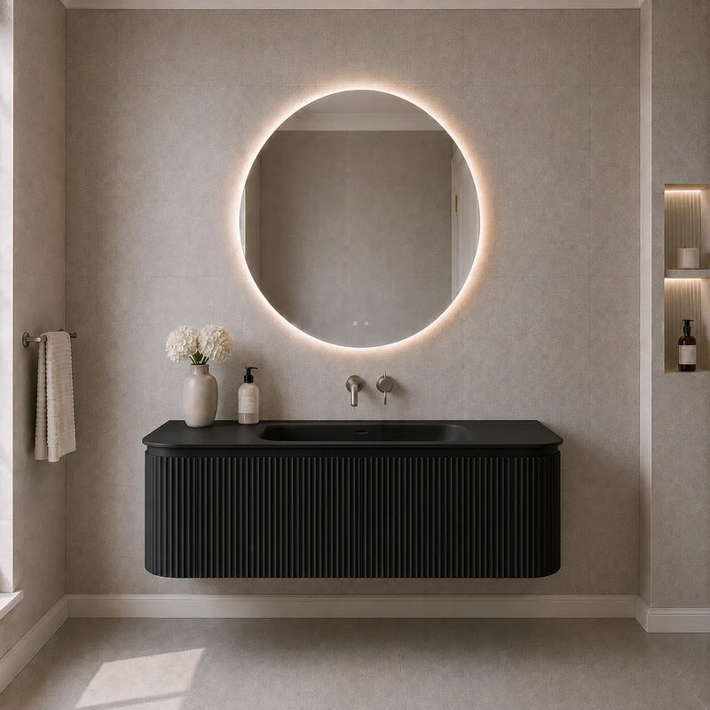 Estella Modern Wall Hung Vanity PVC Cabinet LK-ME1200W-MB