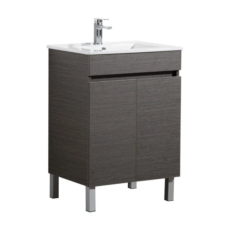 Evie Narrow Free-Standing PVC Vanity (600mm)