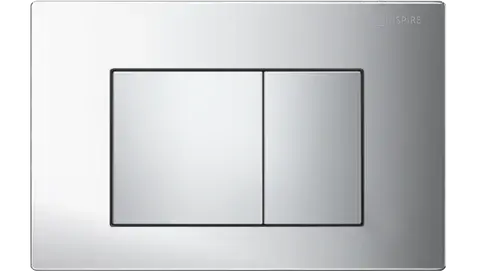 DUAL FLUSH PLATE LARGE SQUARE CHROME FIL Kitchen Bathroom