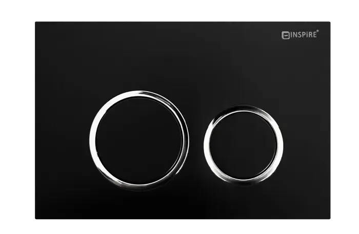 DUAL FLUSH PLATE ROUND BLACK FIL Kitchen Bathroom