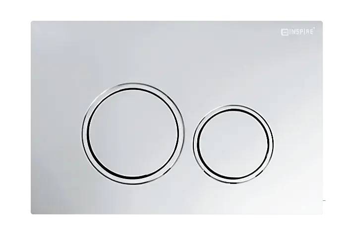 DUAL FLUSH PLATE ROUND CHROME FIL Kitchen Bathroom