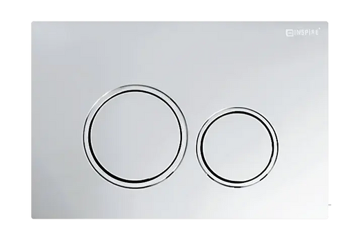 DUAL FLUSH PLATE ROUND CHROME FIL Kitchen Bathroom