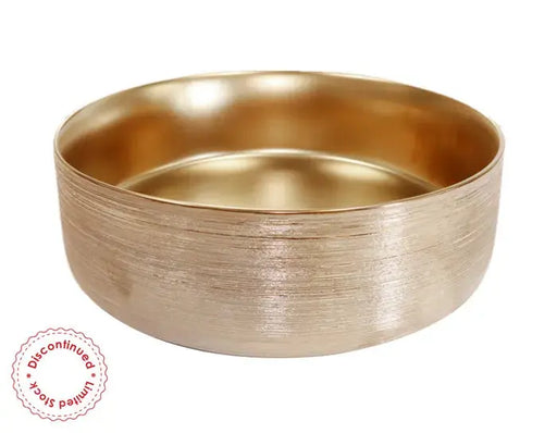 BASIN ROUND 355X355 MATT ROSE GOLD FIL Kitchen Bathroom