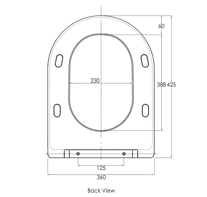 SLIM SEAT COVER FOR COSENZA FIL Kitchen Bathroom