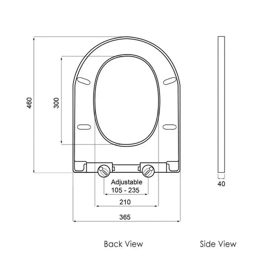 STD SEAT COVER FOR A/V/Z/F/C FIL Kitchen Bathroom