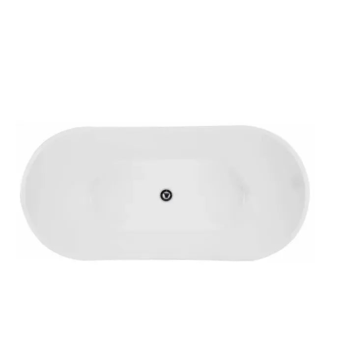 VIVA HIGH BACK FREESTANDING BATHTUB 1700X800X720 NF GLOSS WHITE FIL Kitchen Bathroom