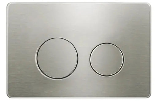ROUND BRUSH NICKEL STAINLESS DUAL -FLUSH PUSH PLATE FOR R&T FIL Kitchen Bathroom