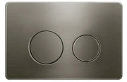 ROUND GUN METAL STAINLESS DUAL -FLUSH PUSH PLATE FOR R&T FIL Kitchen Bathroom