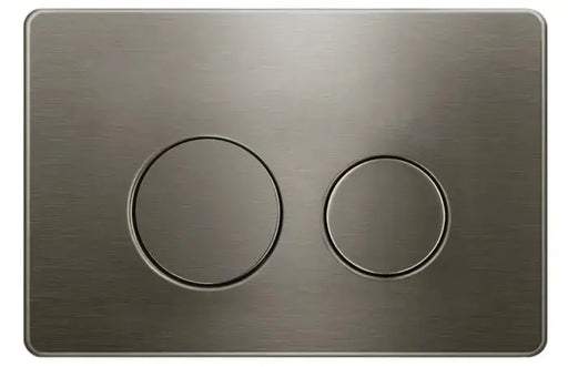 ROUND GUN METAL STAINLESS DUAL -FLUSH PUSH PLATE FOR R&T FIL Kitchen Bathroom