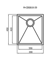 AXON SINK 39S 390X450X220mm FIL Kitchen Bathroom