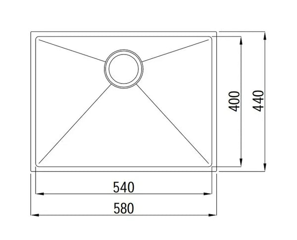 AXON SINK 58S 580X440X220mm