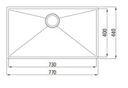 AXON SINK 77S 770X440X220mm otti