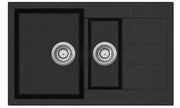 GRANITE SINK BLACK 1 & 1/2 BOWL FIL Kitchen Bathroom