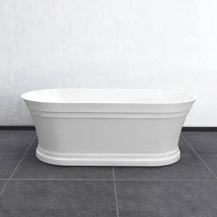 HAMPTON FREESTANDING BATHTUB 1500 NF & GLOSS WHITE FIL Kitchen Bathroom