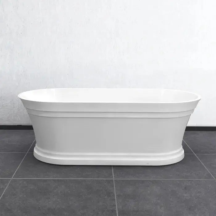 HAMPTON FREESTANDING BATHTUB 1700 NF & GLOSS WHITE FIL Kitchen Bathroom