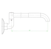 LAUNDRY SPOUT 225MM FIL Kitchen Bathroom