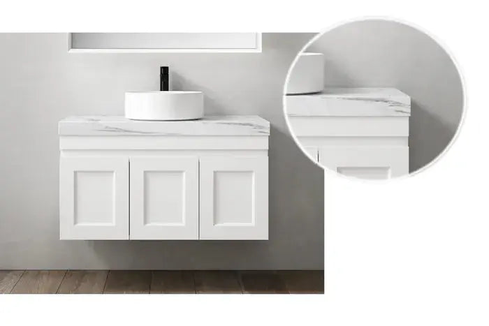 ROCK PLATE STONE 1200X465X60MM MONT BLANC - ABOVE COUNTER VANITY TOP FIL Kitchen Bathroom