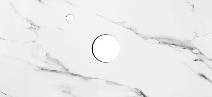 ROCK PLATE STONE 1200X465X60MM MONT BLANC - ABOVE COUNTER VANITY TOP FIL Kitchen Bathroom