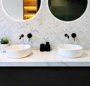 ROCK PLATE STONE 1500X465X60MM MONT BLANC - ABOVE COUNTER VANITY TOP FIL Kitchen Bathroom