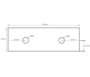 ROCK PLATE STONE 1500X465X15MM ABOVE COUNTER VANITY TOP FIL Kitchen Bathroom