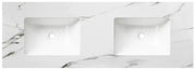 ROCK PLATE STONE 1500X465X15MM UNDERMOUNT DOUBLE BASIN VANITY TOP Mont Blanc/Amani Grey/Empire Black FIL Kitchen Bathroom