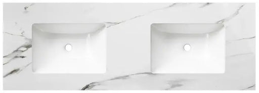 ROCK PLATE STONE 1500X465X15MM UNDERMOUNT DOUBLE BASIN VANITY TOP Mont Blanc/Amani Grey/Empire Black FIL Kitchen Bathroom