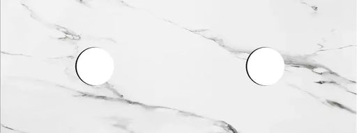 ROCK PLATE STONE 1800X465X15MM MONT BLANC - ABOVE COUNTER NO TAPHOLE FIL Kitchen Bathroom