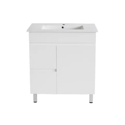 PVC 750X360 LEG FREE STANDING LEFT HAND DRAWER VANITY