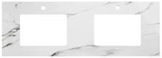 ROCK PLATE STONE 1500X465X15MM UNDERMOUNT DOUBLE BASIN VANITY TOP Mont Blanc/Amani Grey/Empire Black FIL Kitchen Bathroom