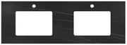 ROCK PLATE STONE 1500X465X15MM UNDERMOUNT DOUBLE BASIN VANITY TOP Mont Blanc/Amani Grey/Empire Black FIL Kitchen Bathroom