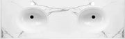 LUX STONE DOUBLE BOWL VANITY TOP 1500 FIL Kitchen Bathroom