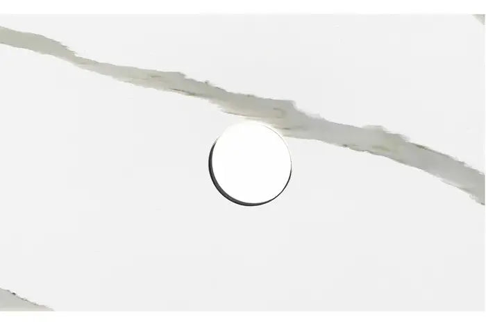 QUARTZ ENGINEER STONE VANITY TOP 600X460X20MM ABOVE COUNTER WASTE OUTLET 220MM FIL Kitchen Bathroom