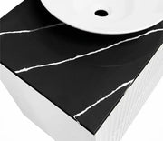 QUARTZ ENGINEER STONE ABOVE COUNTER VANITY TOP 750X460X20MM WASTE OUTLET 220MM FIL Kitchen Bathroom